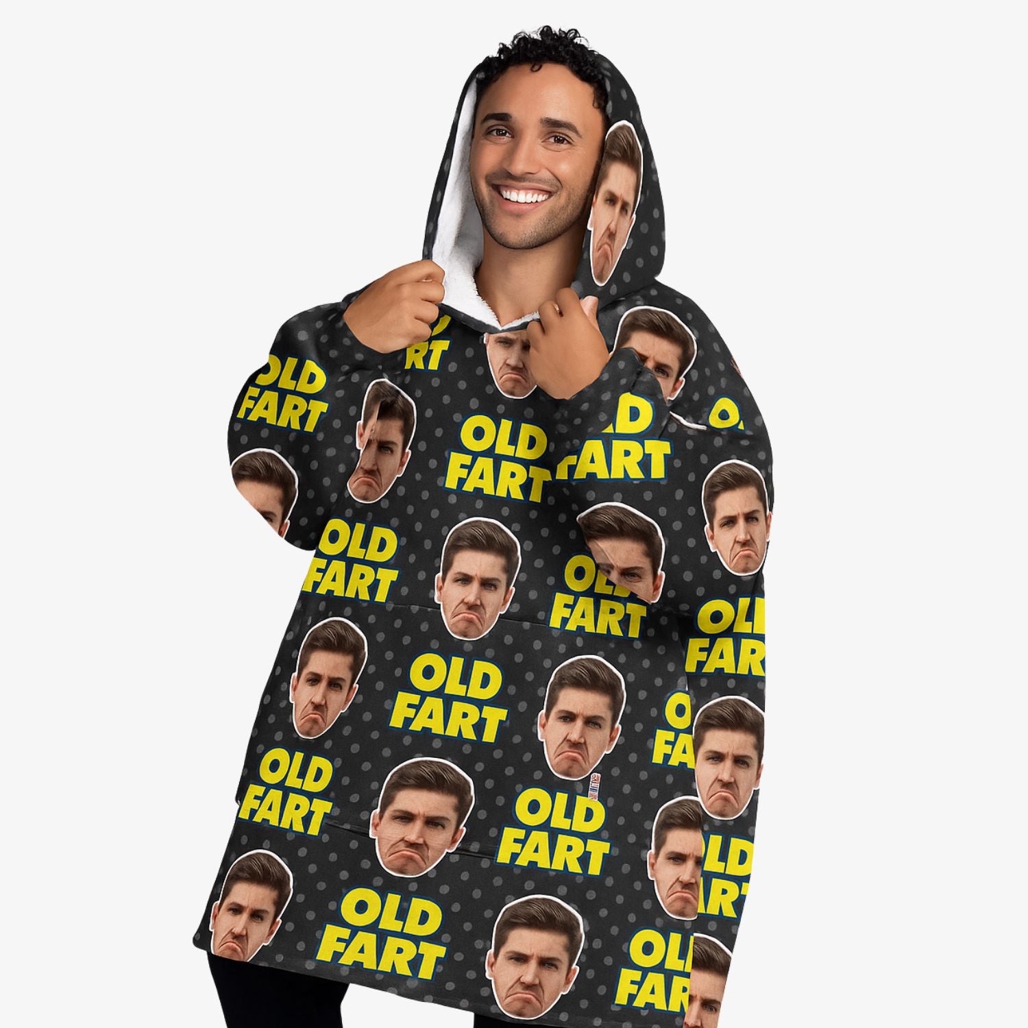 Old Fart Hoodie Blanket