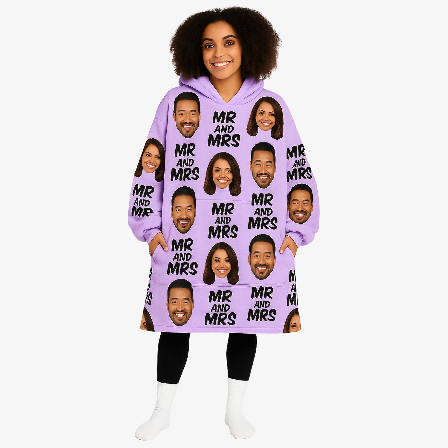 Mr & Mrs Hoodie Blanket