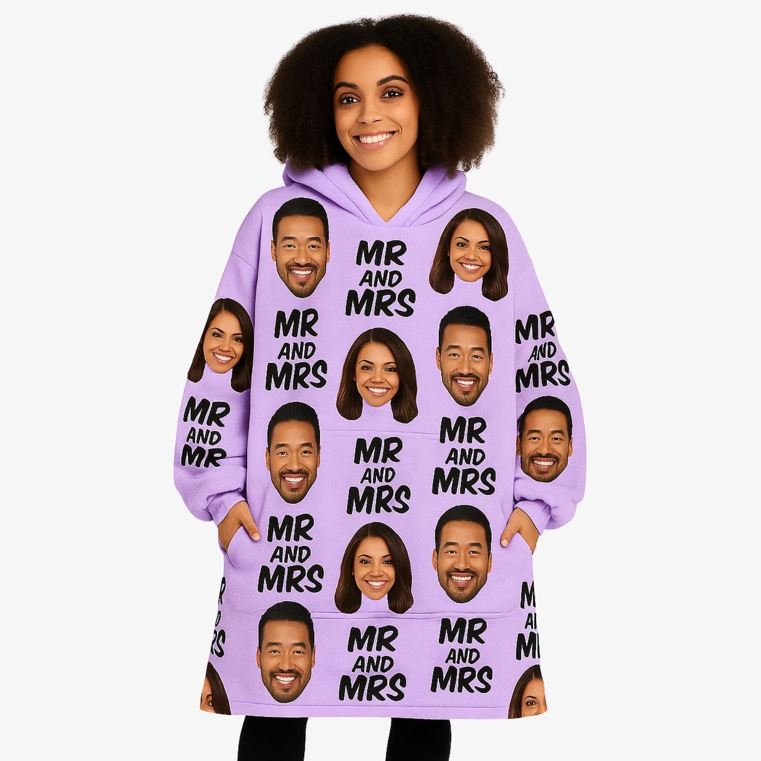 Mr & Mrs Hoodie Blanket