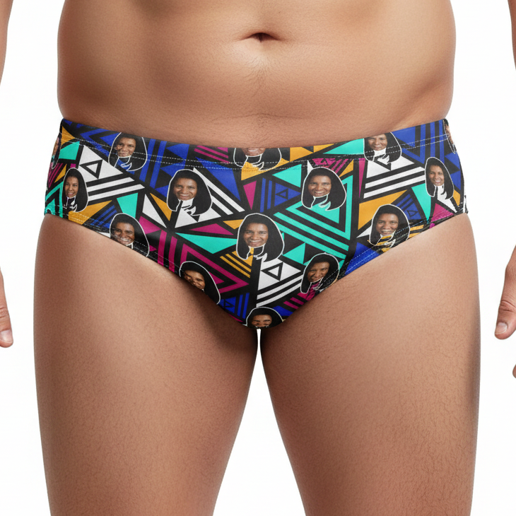 Abstract Aztec Personalised Swim Trunks
