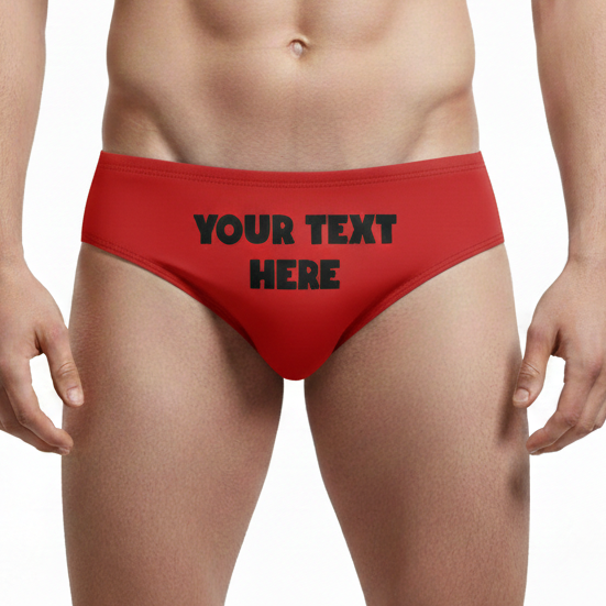 Add Your Text Personalised Swim Trunks