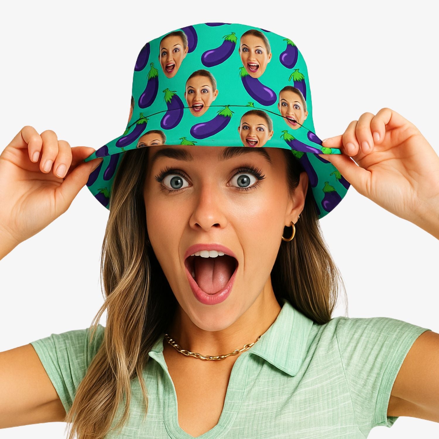 Aubergines Custom Bucket Hat