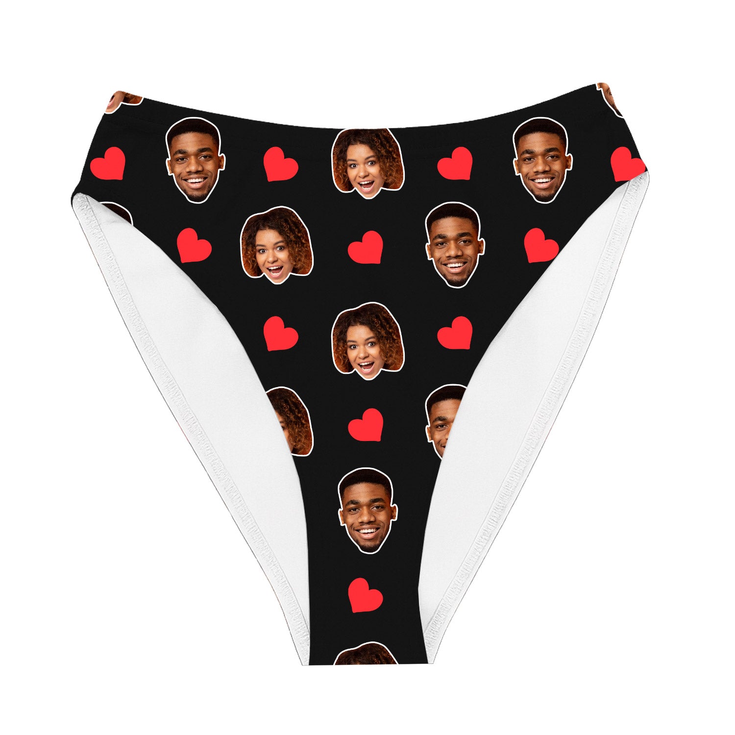 Red Hearts Custom Bikini Bottoms