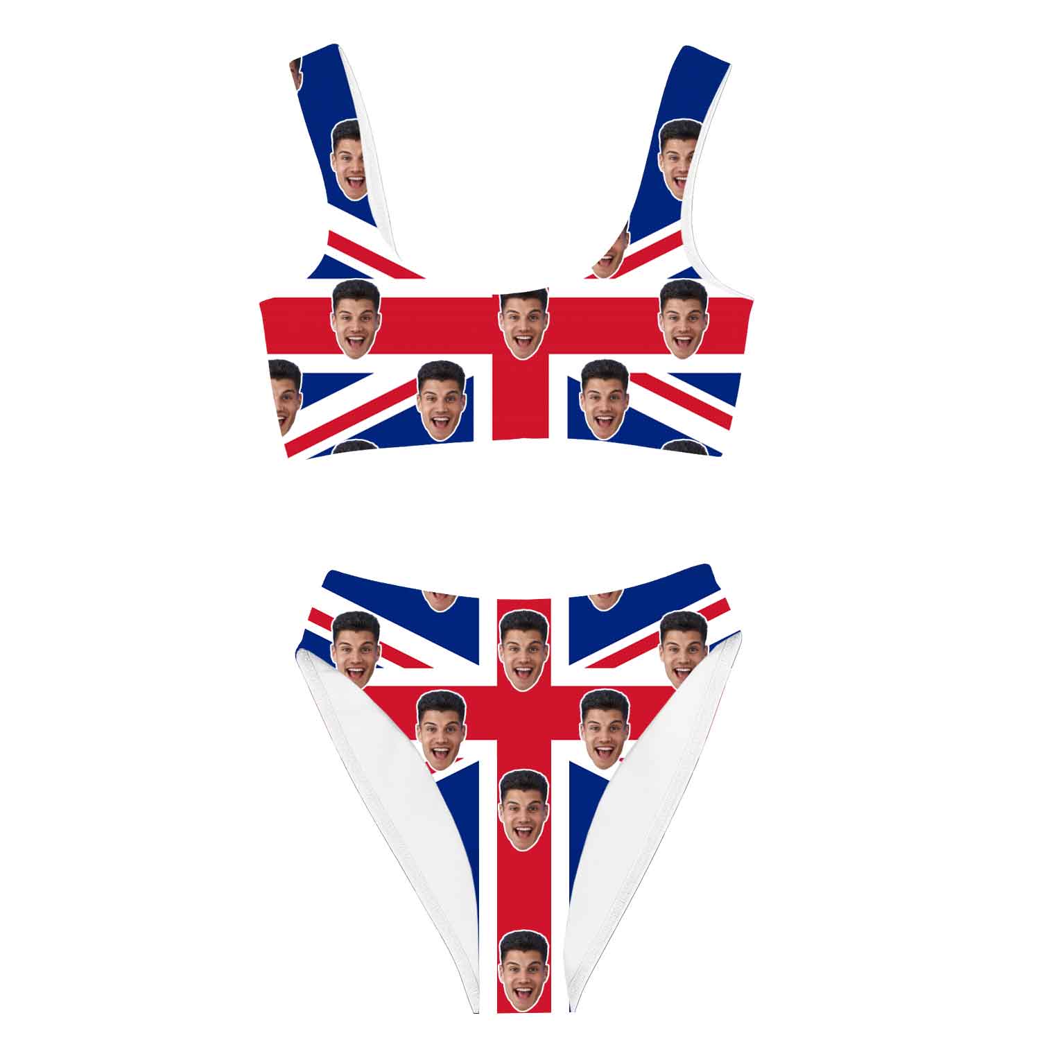 Union Jack Flag Custom Made Bikini Set