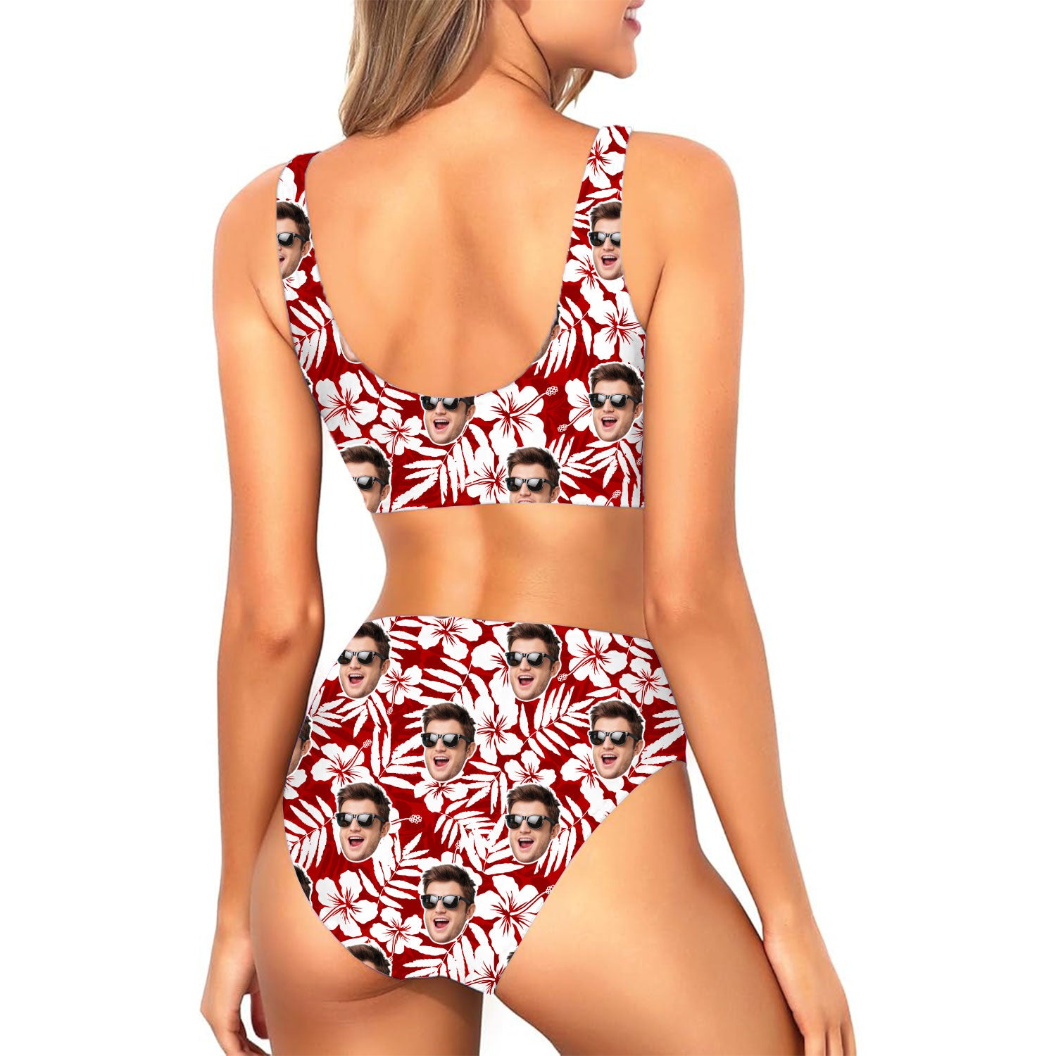 Hawaiian Red Custom Made Bikini Set