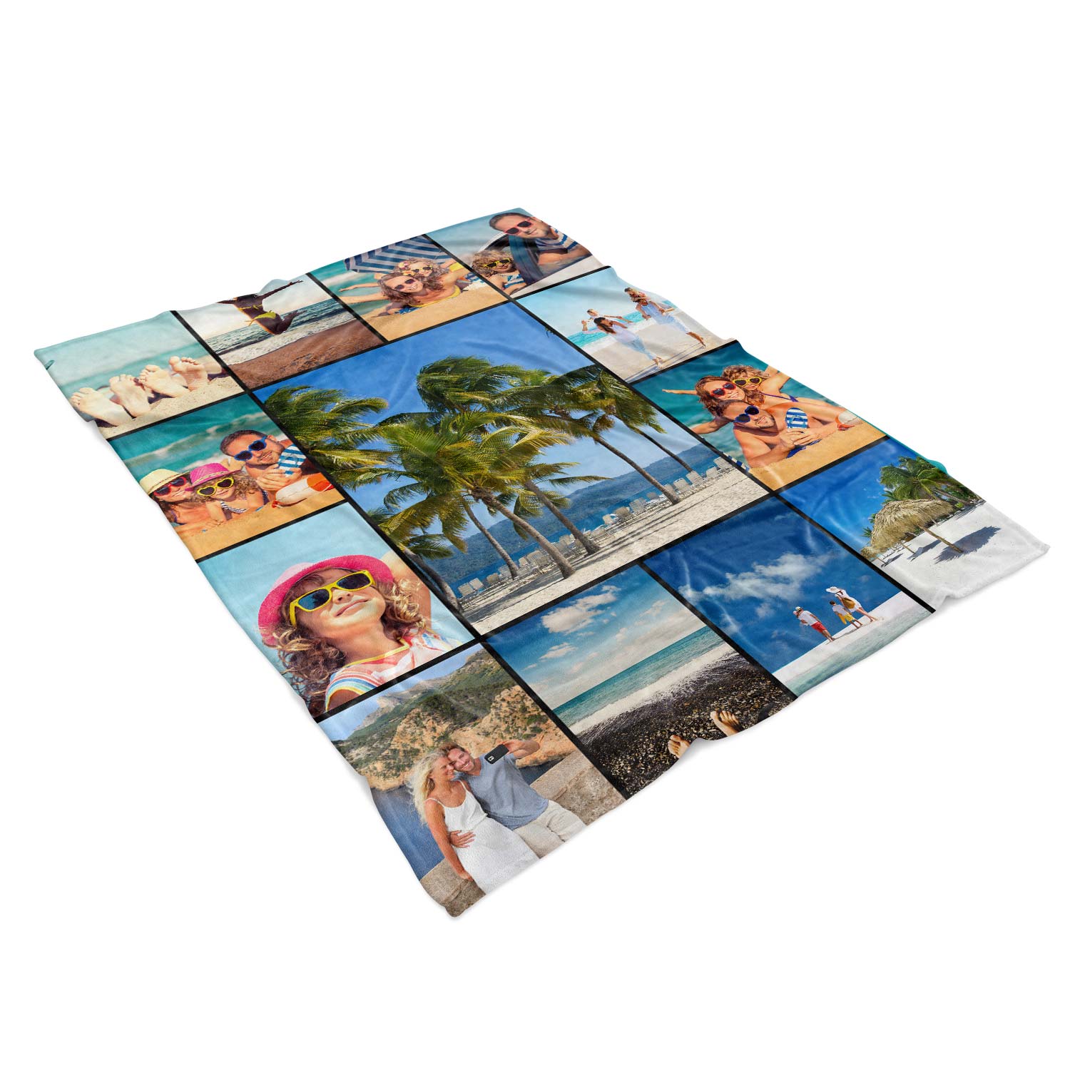 Photo Collage Personalised Blanket With 13 Images
