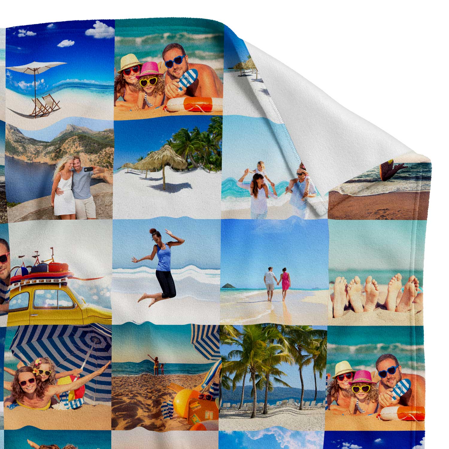 All Over Photo Collage Personalised Blanket With 40 Images