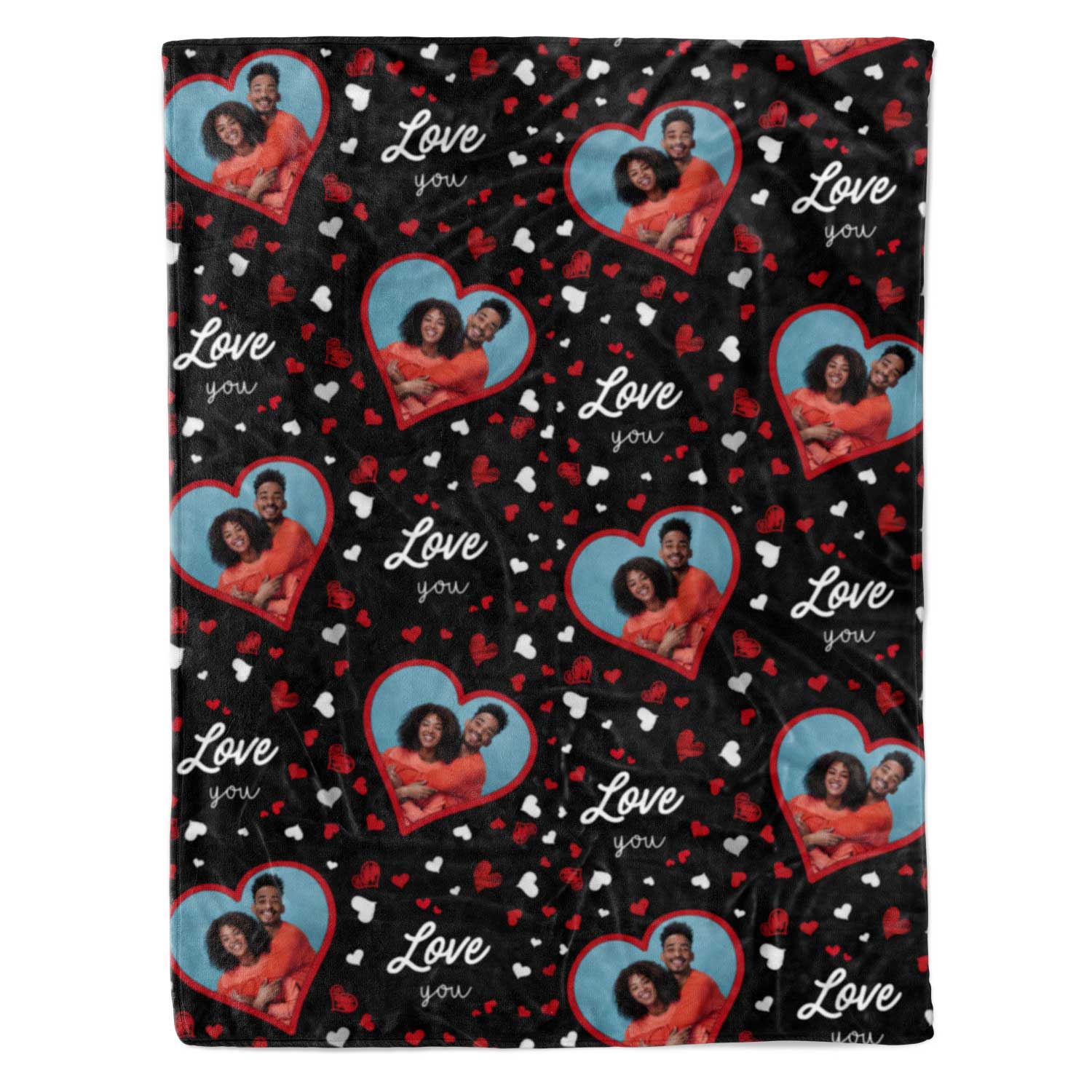 Love You Collage Personalised Blanket