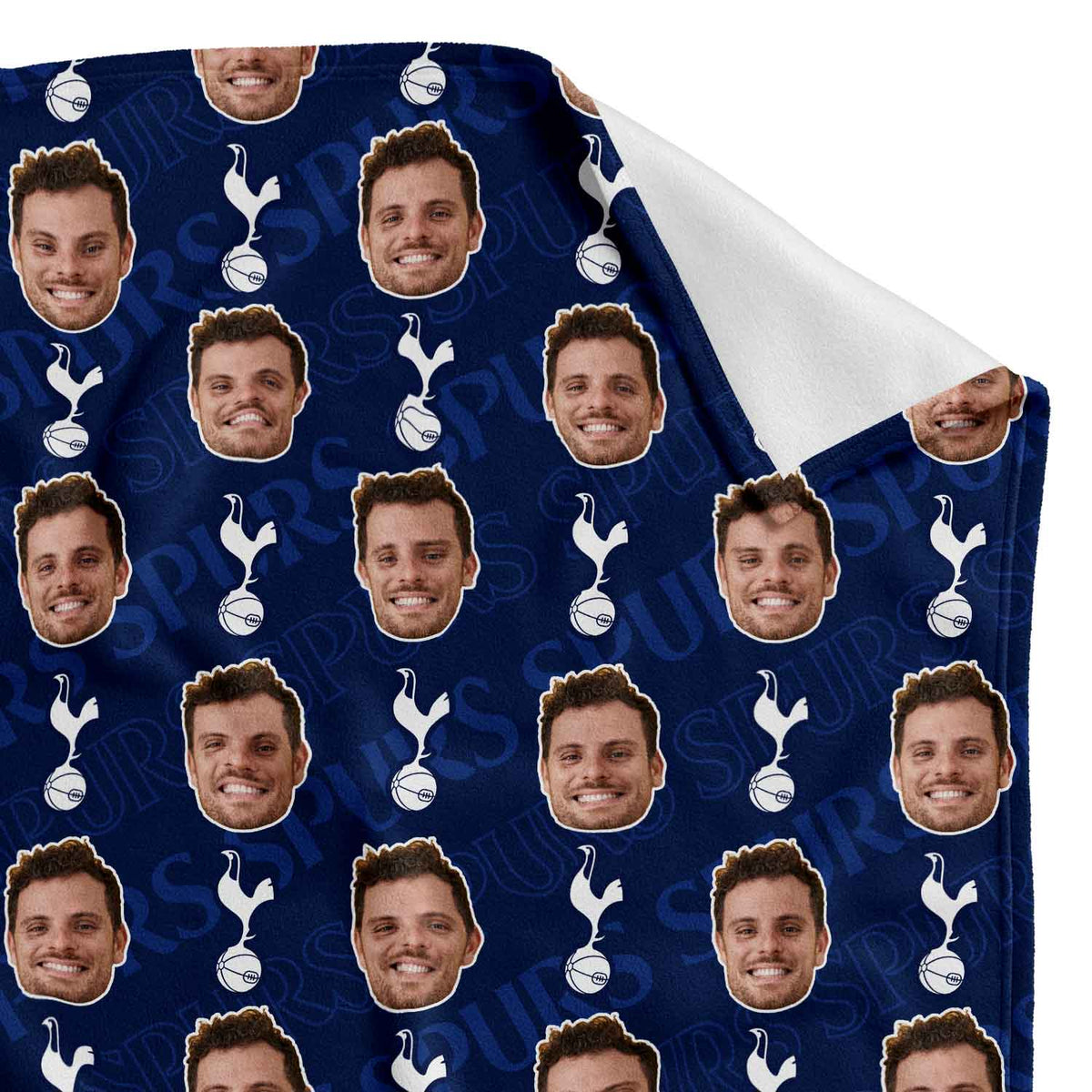 Spurs Blanket Personalised With Your Face