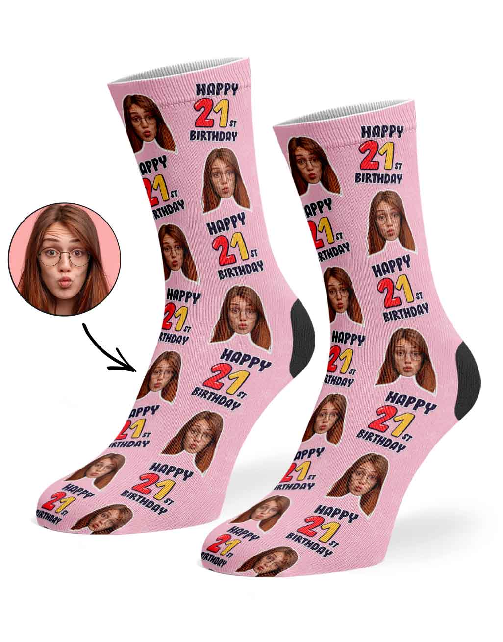 21st Birthday Socks