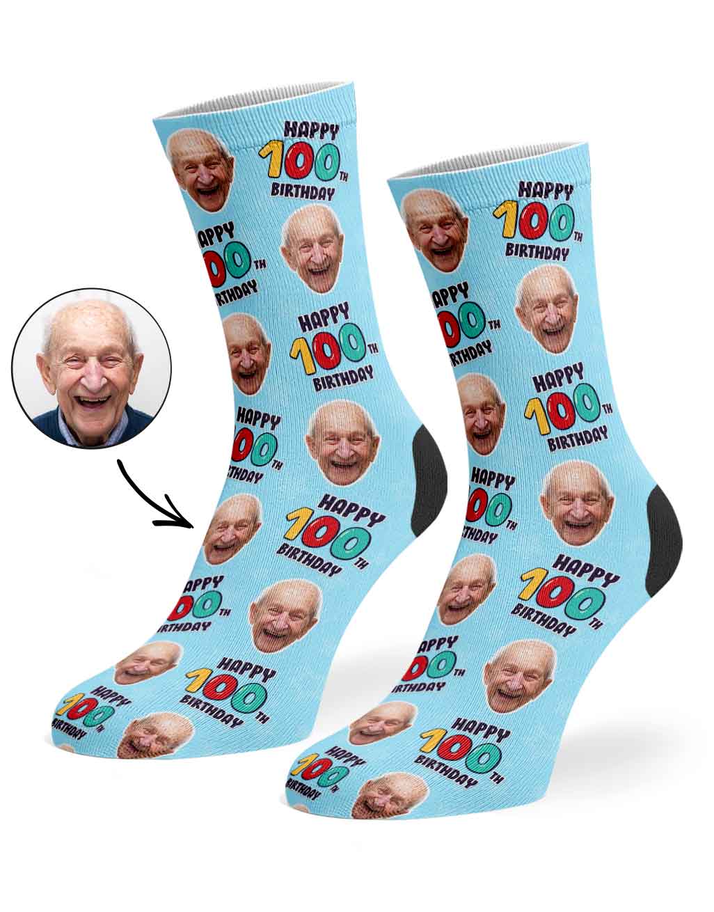 100th Birthday Socks