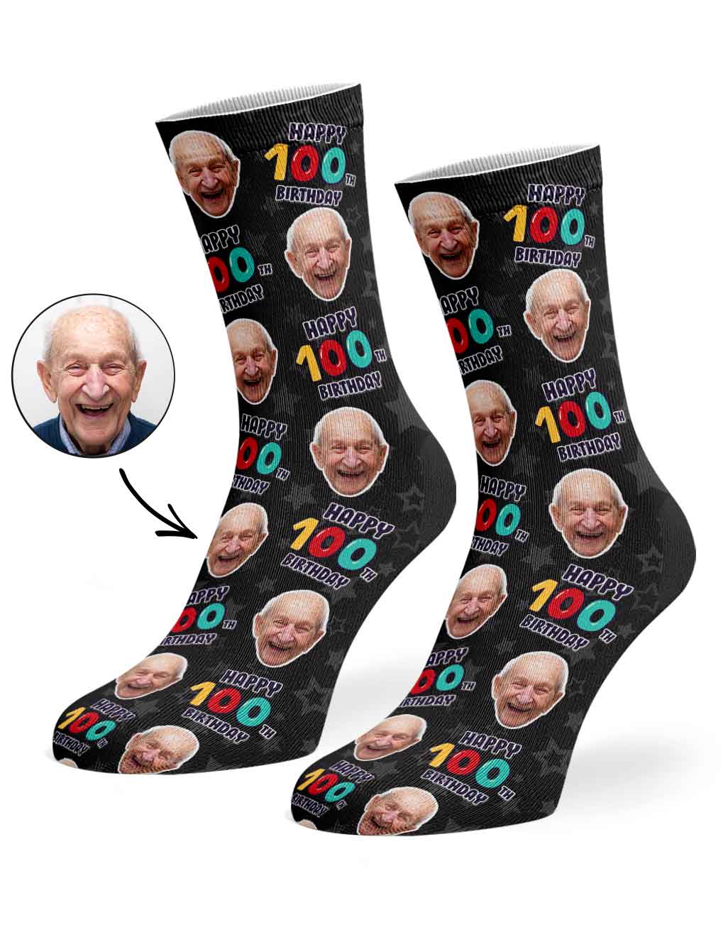 100th Birthday Socks