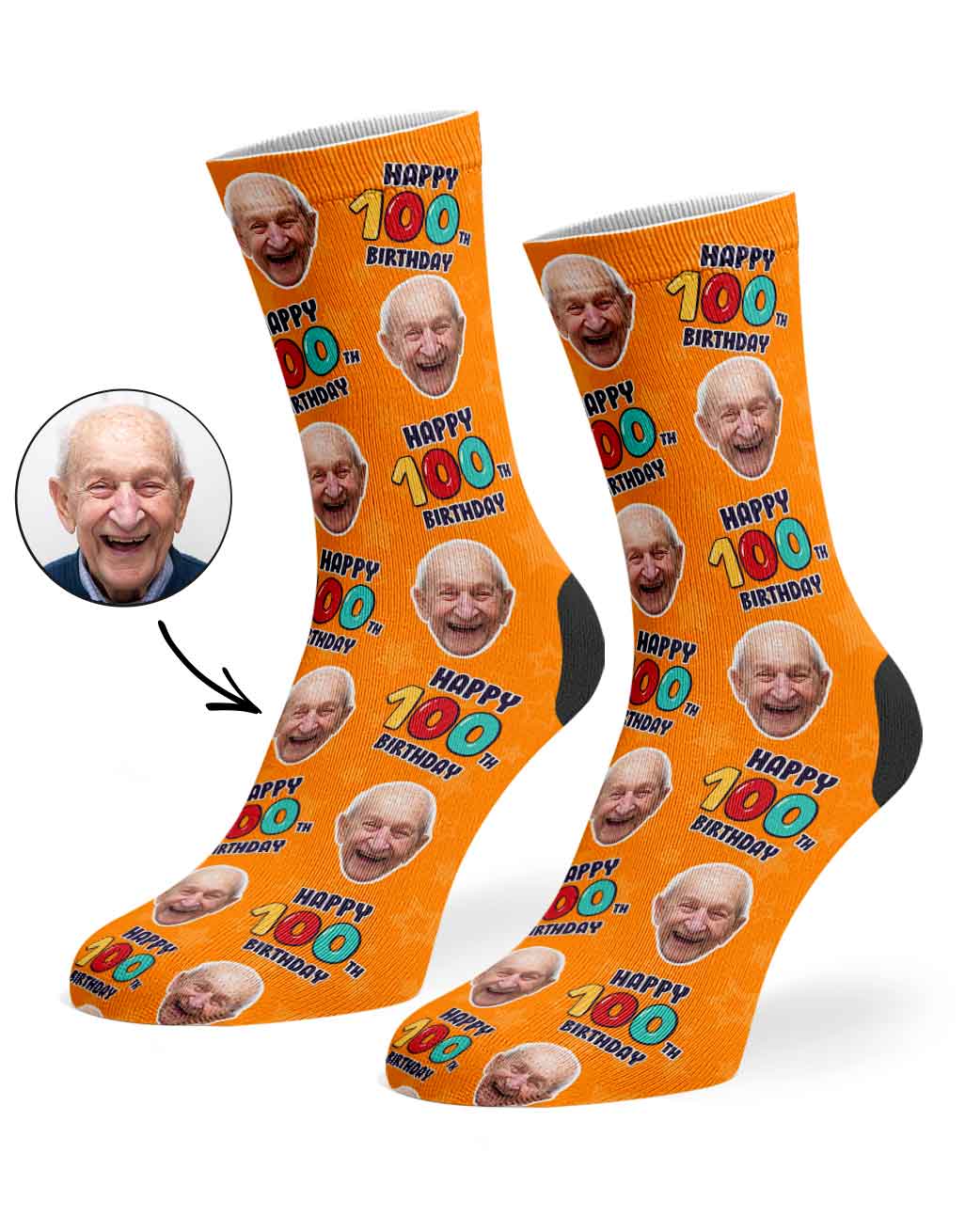 100th Birthday Socks