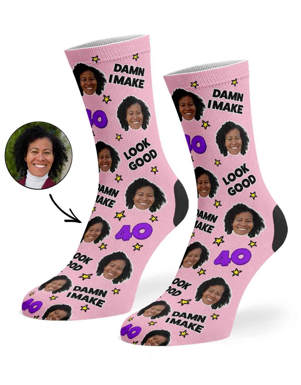 Damn I Make 40 Look Good Socks