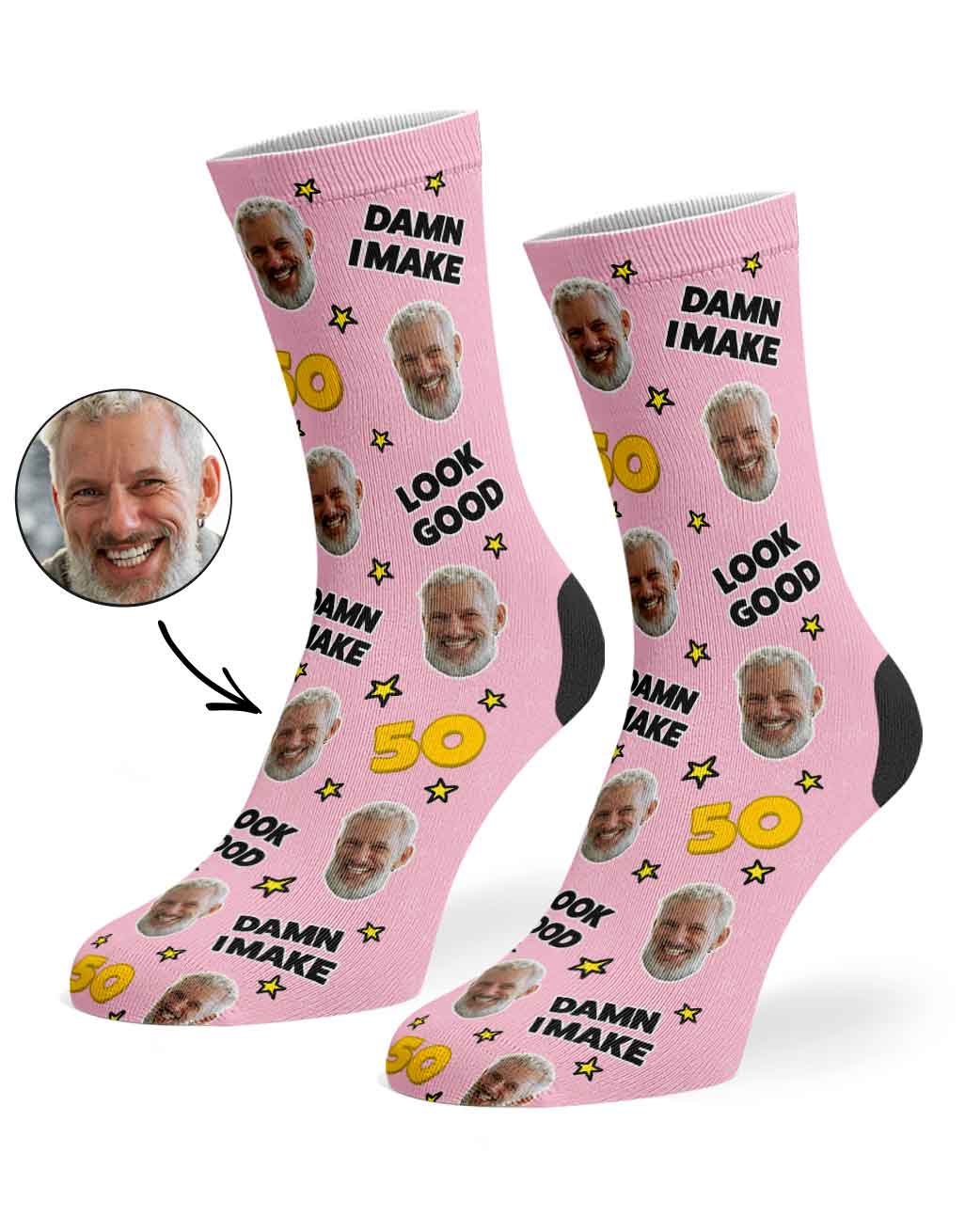 Damn I Make 50 Look Good Socks