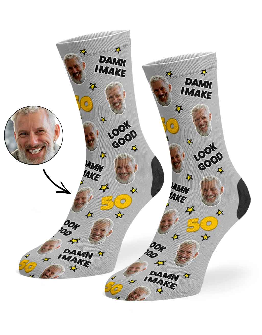 Damn I Make 50 Look Good Socks