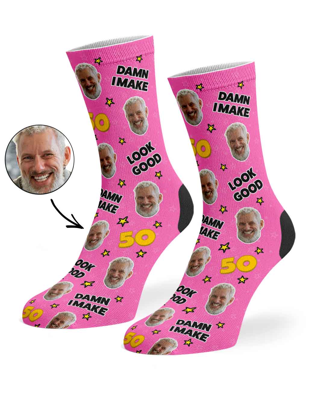 Damn I Make 50 Look Good Socks