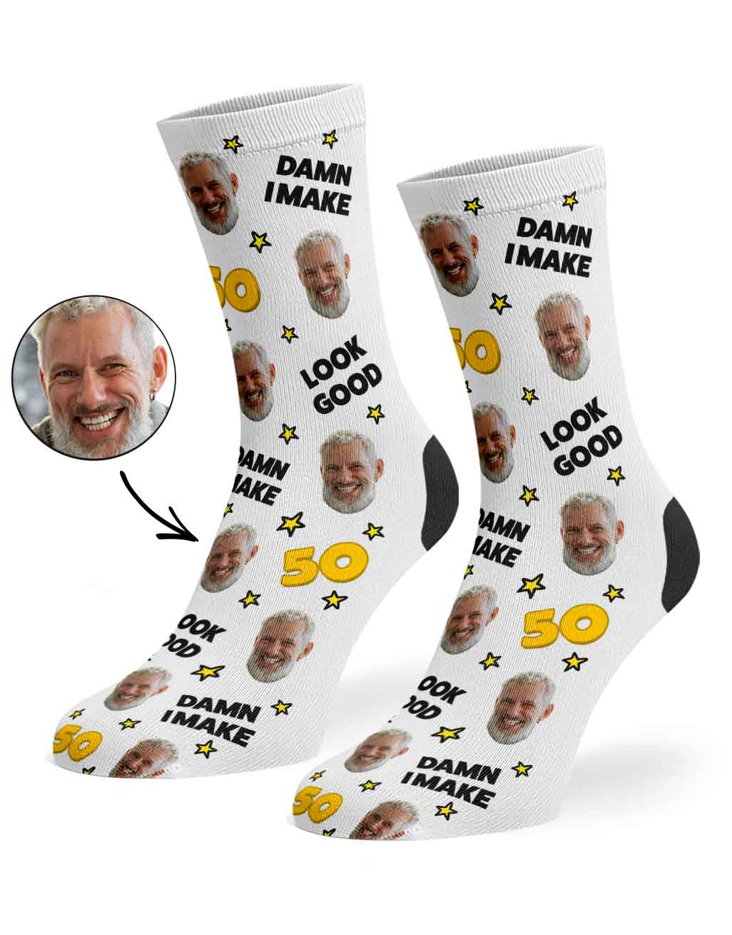 Damn I Make 50 Look Good Socks