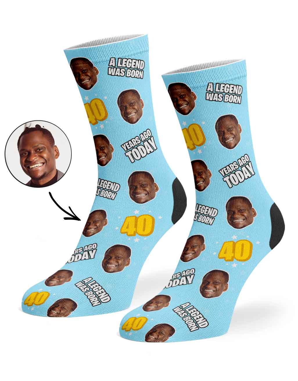 A Legend Was Born 40 Years Ago Today Socks