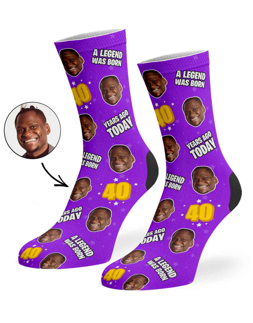 A Legend Was Born 40 Years Ago Today Socks