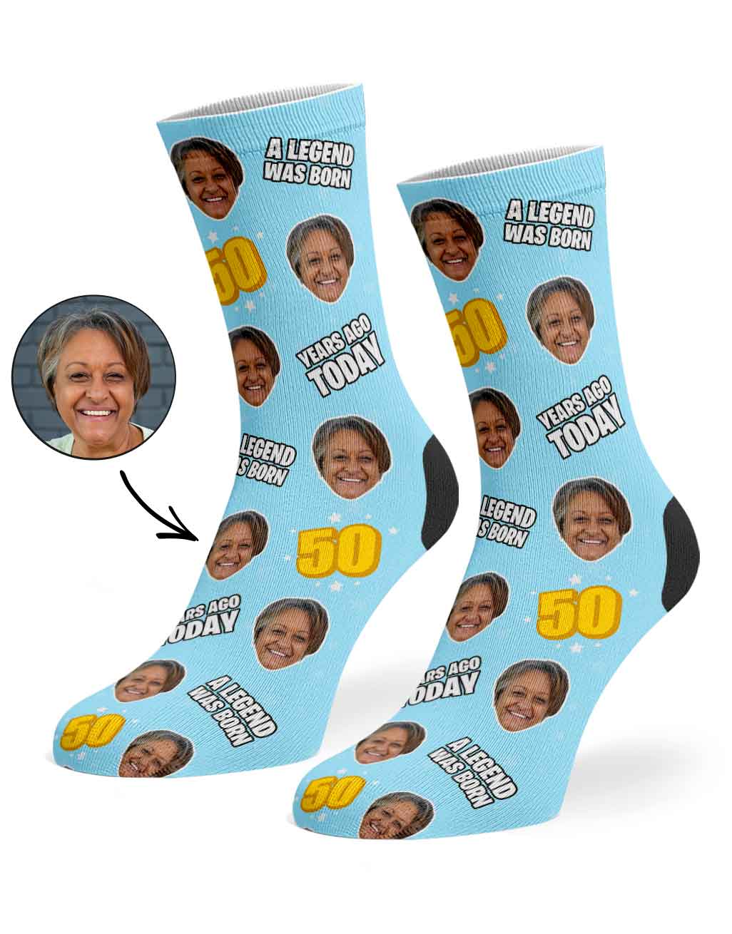 A Legend Was Born 50 Years Ago Today Socks