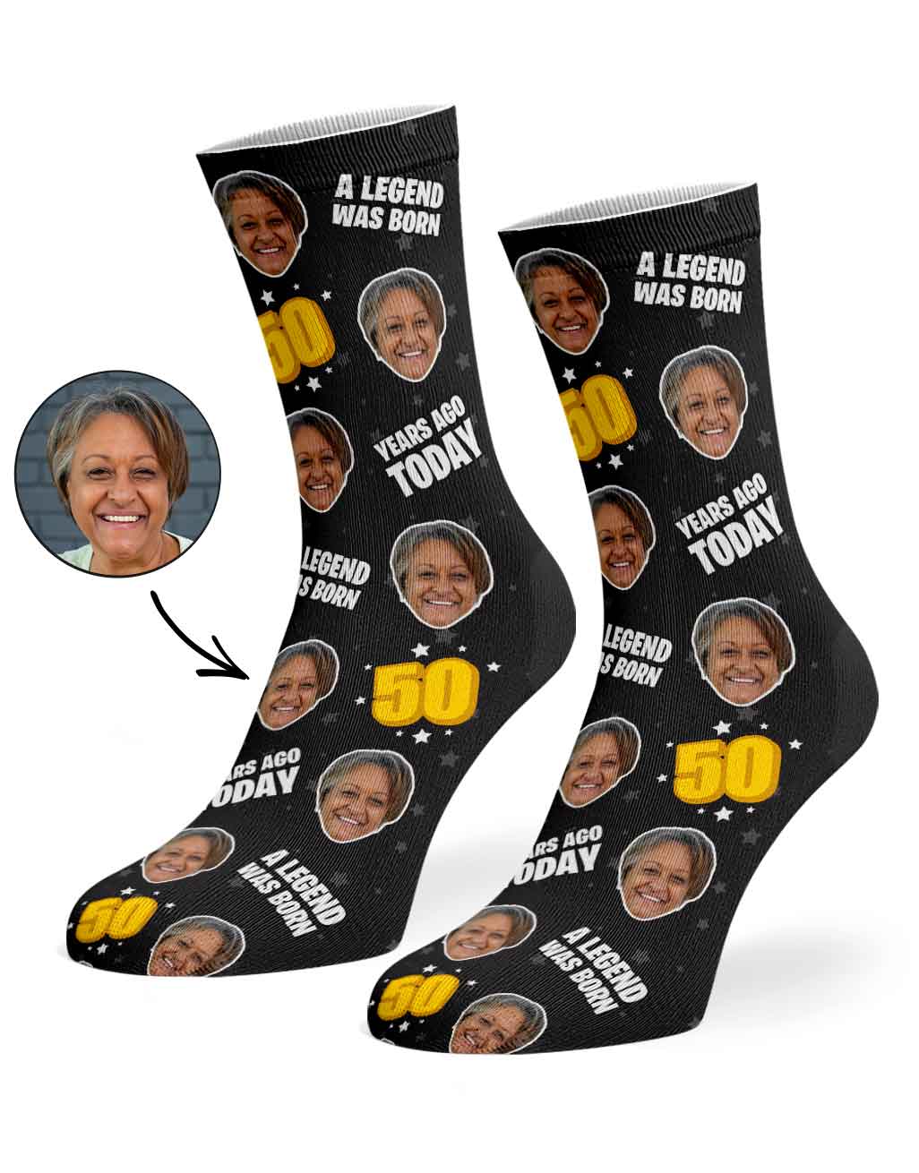 A Legend Was Born 50 Years Ago Today Socks