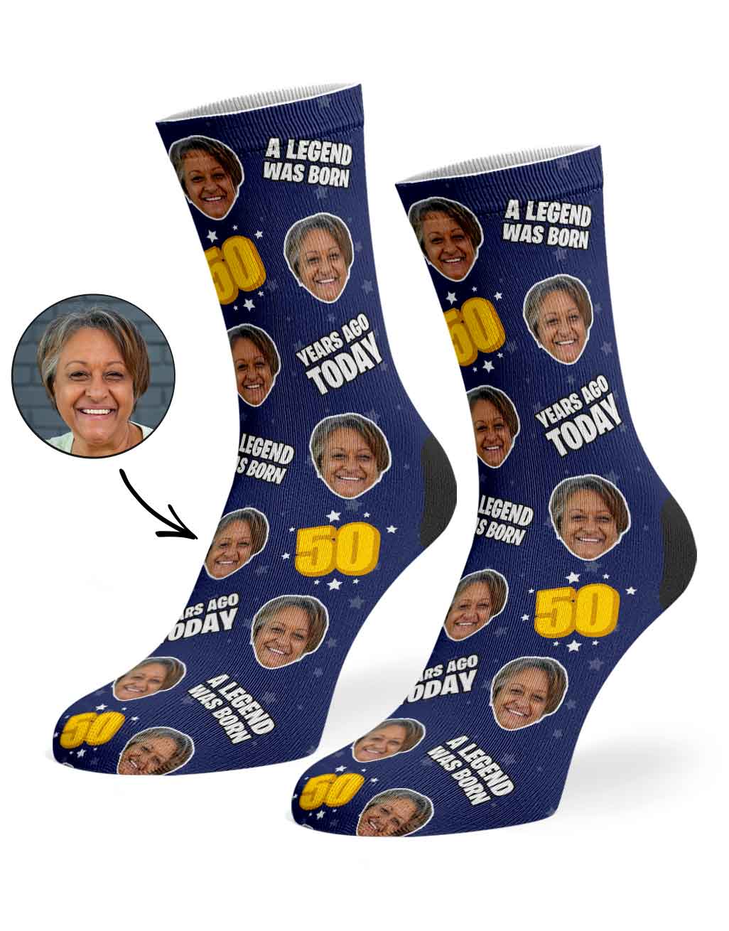 A Legend Was Born 50 Years Ago Today Socks