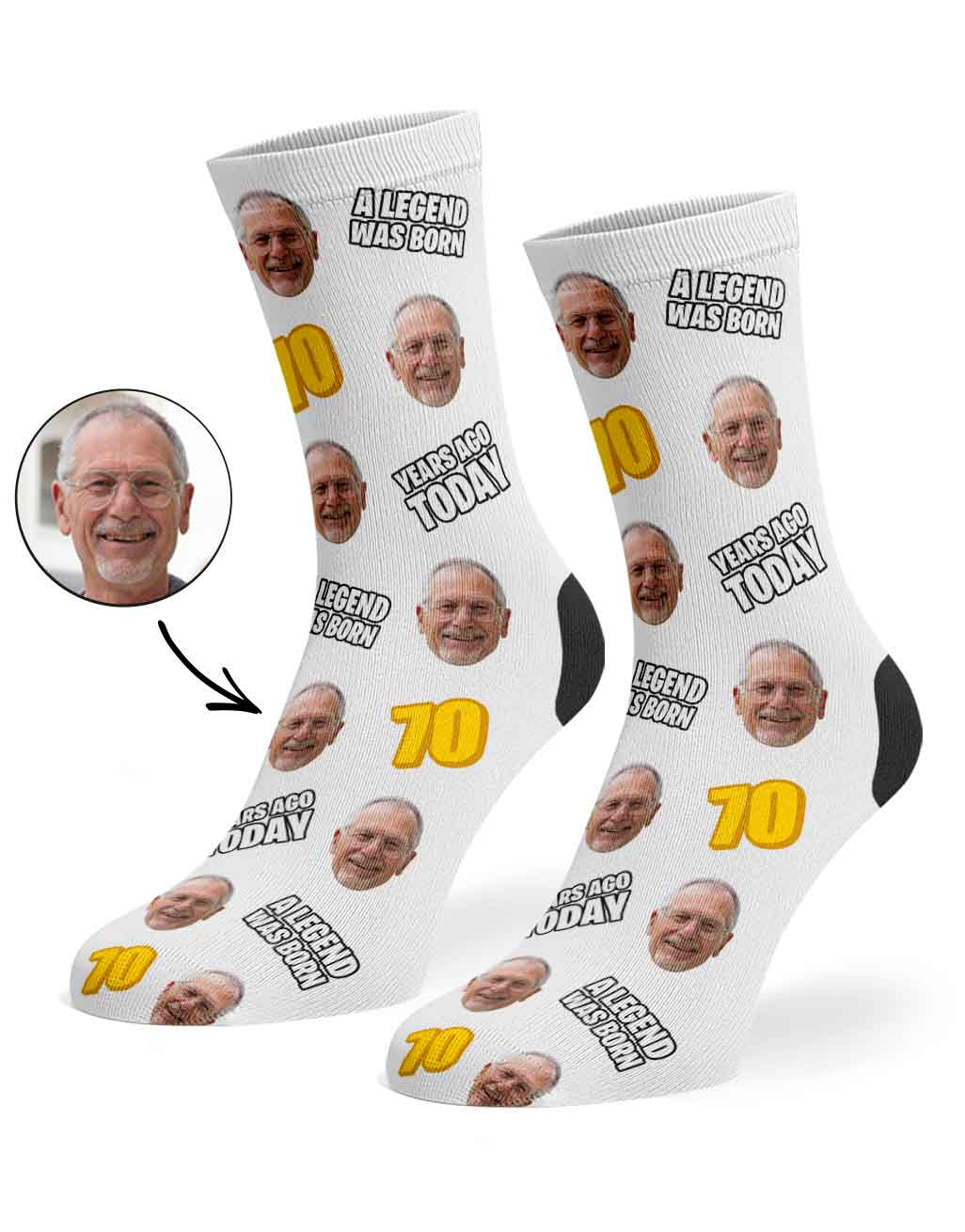 A Legend Was Born 70 Years Ago Today Socks