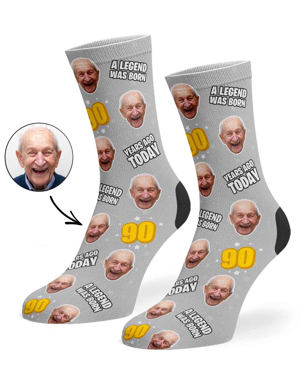 A Legend Was Born 90 Years Ago Today Socks