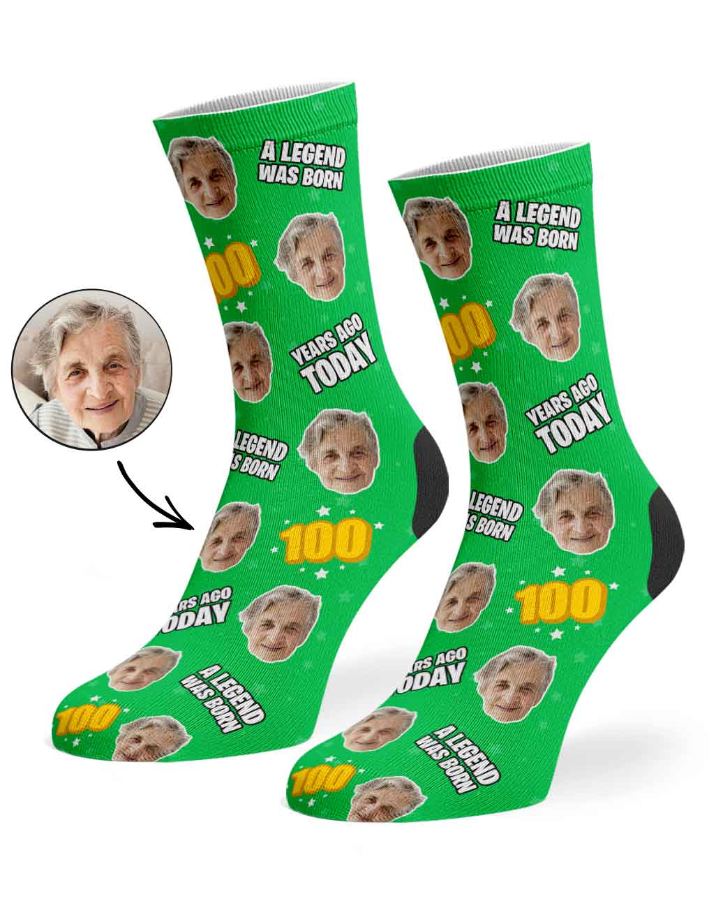 A Legend Was Born 100 Years Ago Today Socks