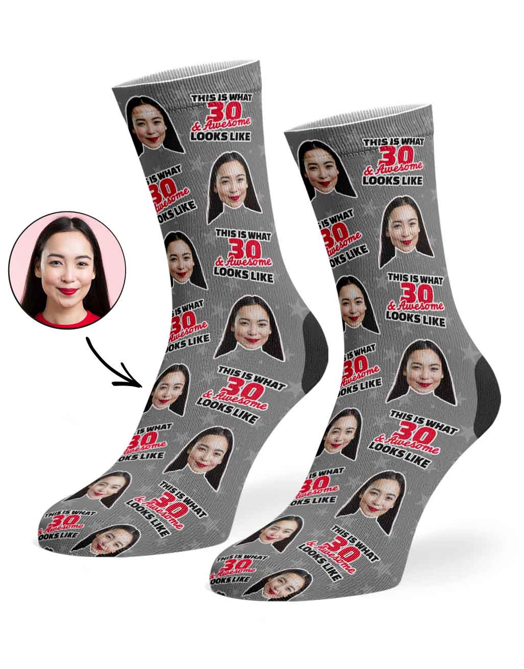 This Is What 30 & Awesome Looks Like Socks