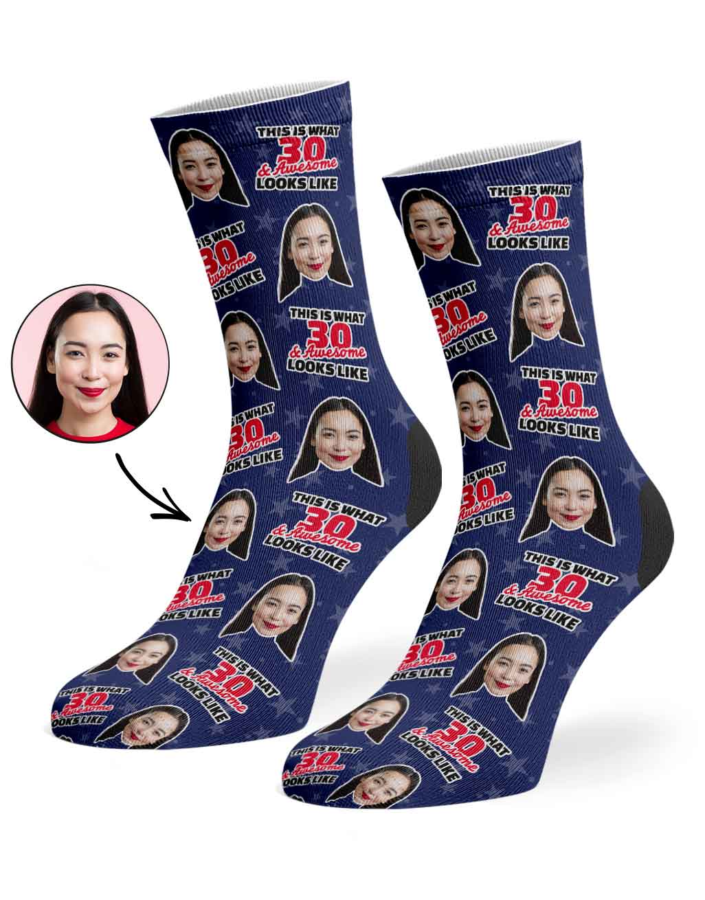 This Is What 30 & Awesome Looks Like Socks