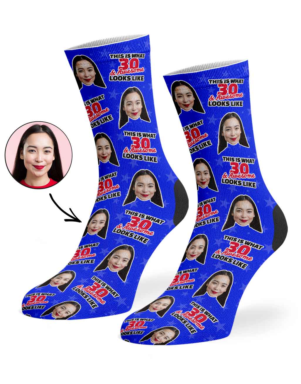 This Is What 30 & Awesome Looks Like Socks