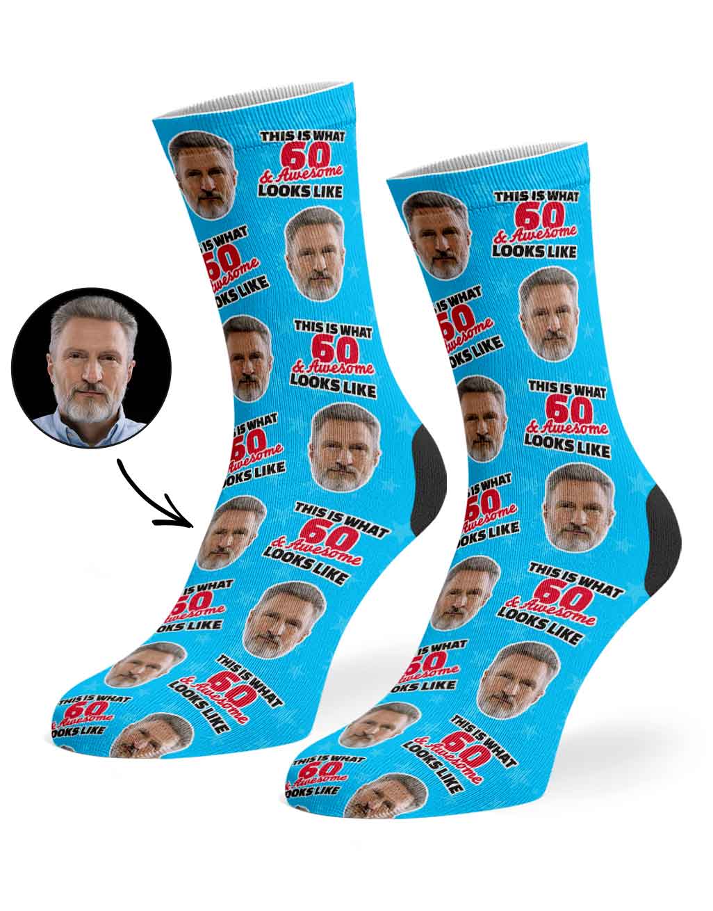 This Is What 60 & Awesome Looks Like Socks