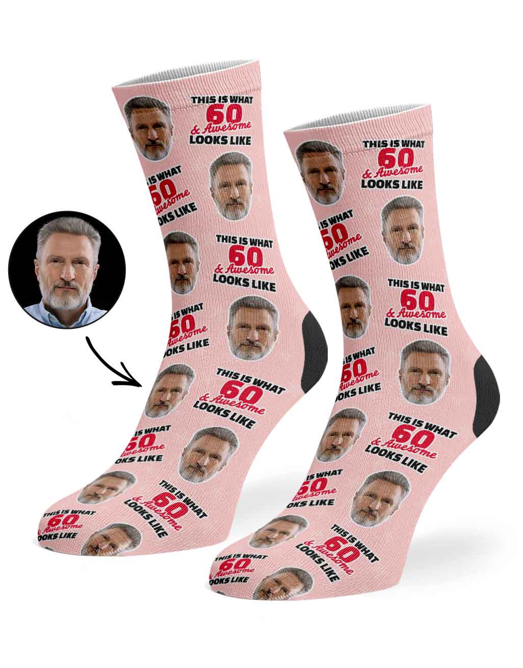 This Is What 60 & Awesome Looks Like Socks