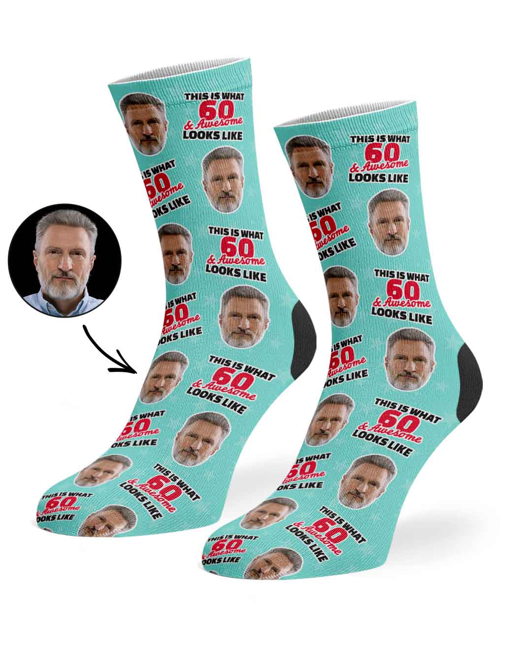 This Is What 60 & Awesome Looks Like Socks