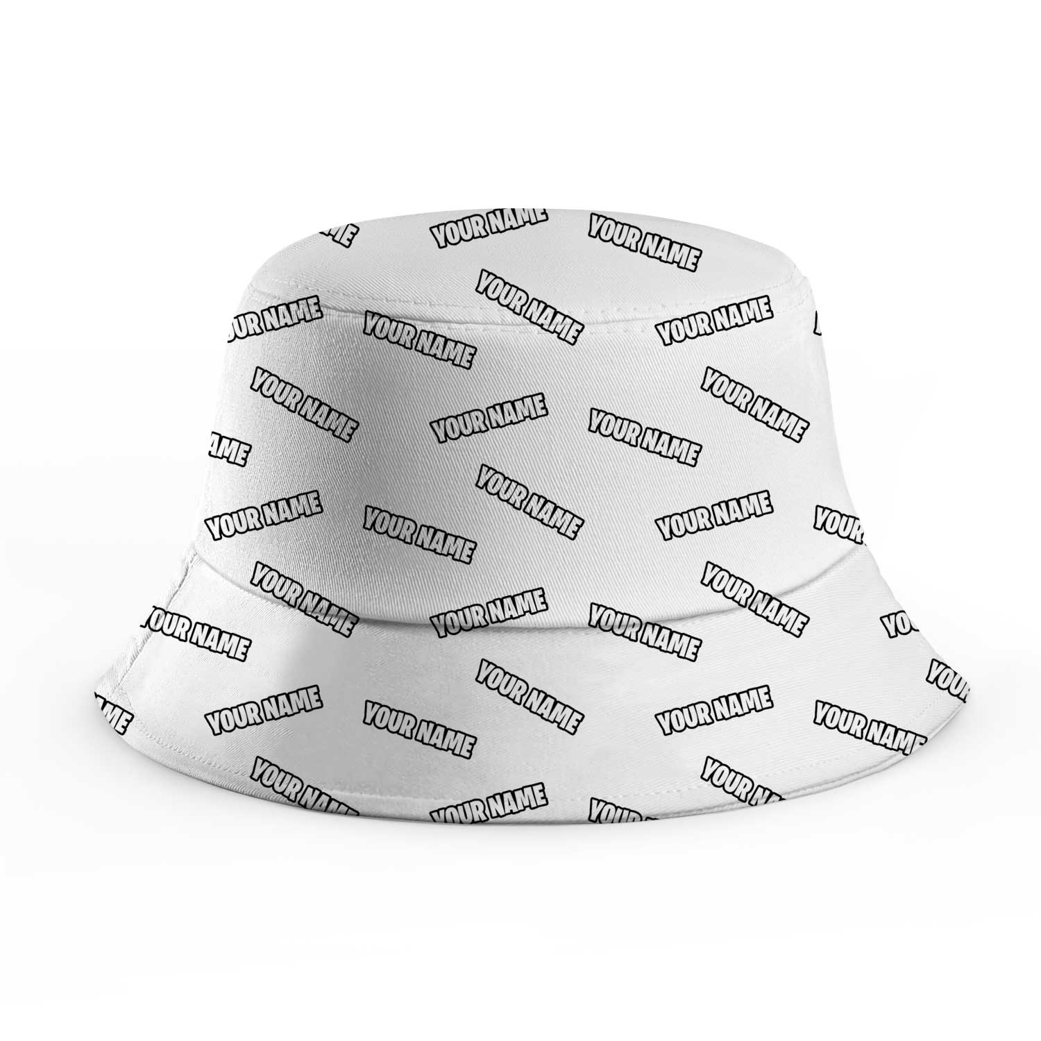 Your Name Repeated Custom Bucket Hat