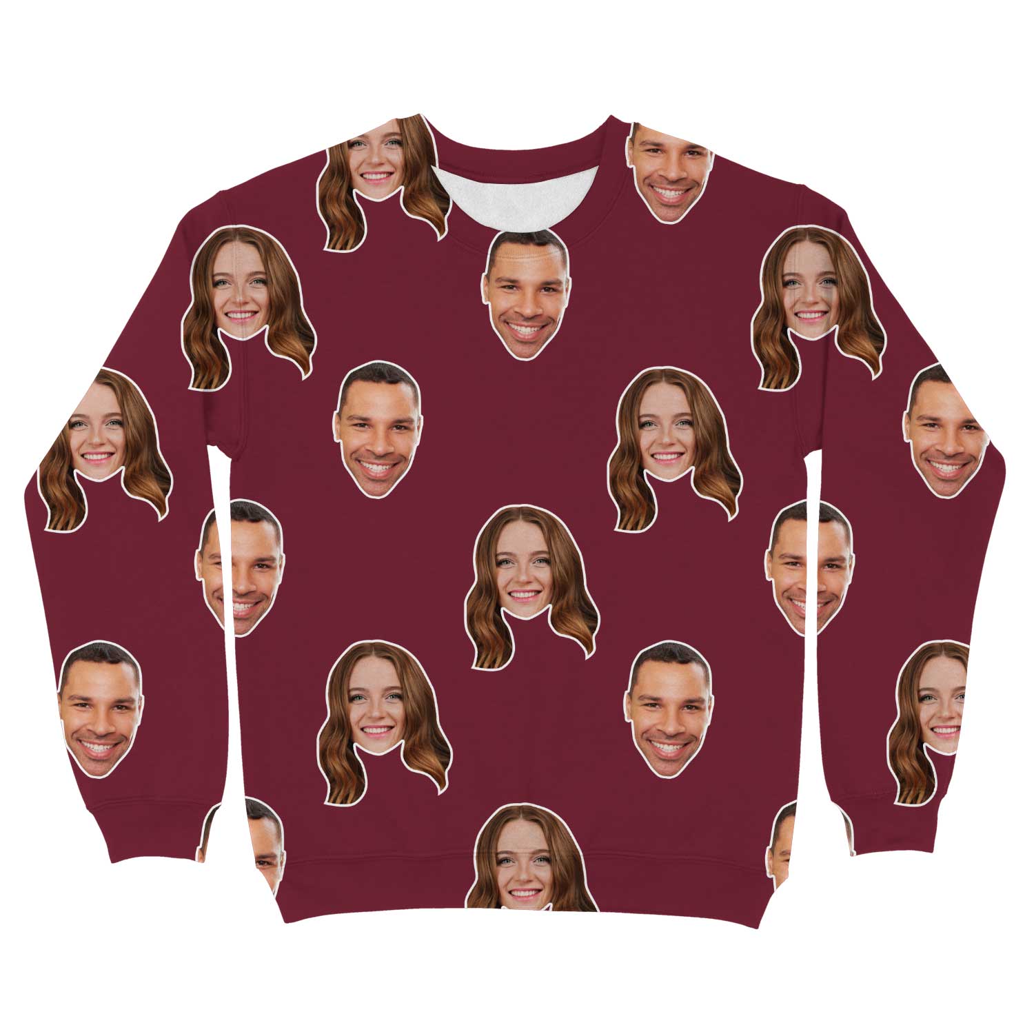 Couples Face Sweatshirt