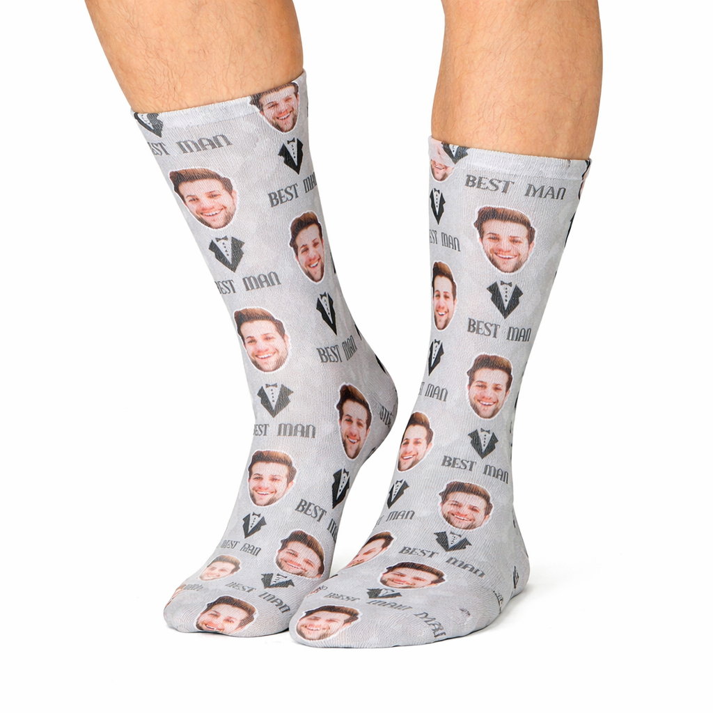 Best Man Face Socks