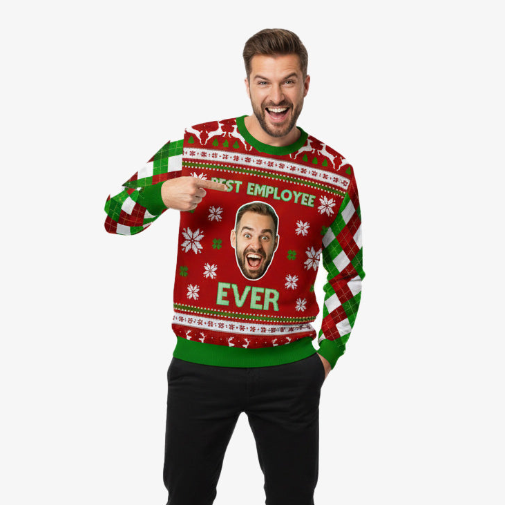 Best Employee Ever Personalised Christmas Jumper