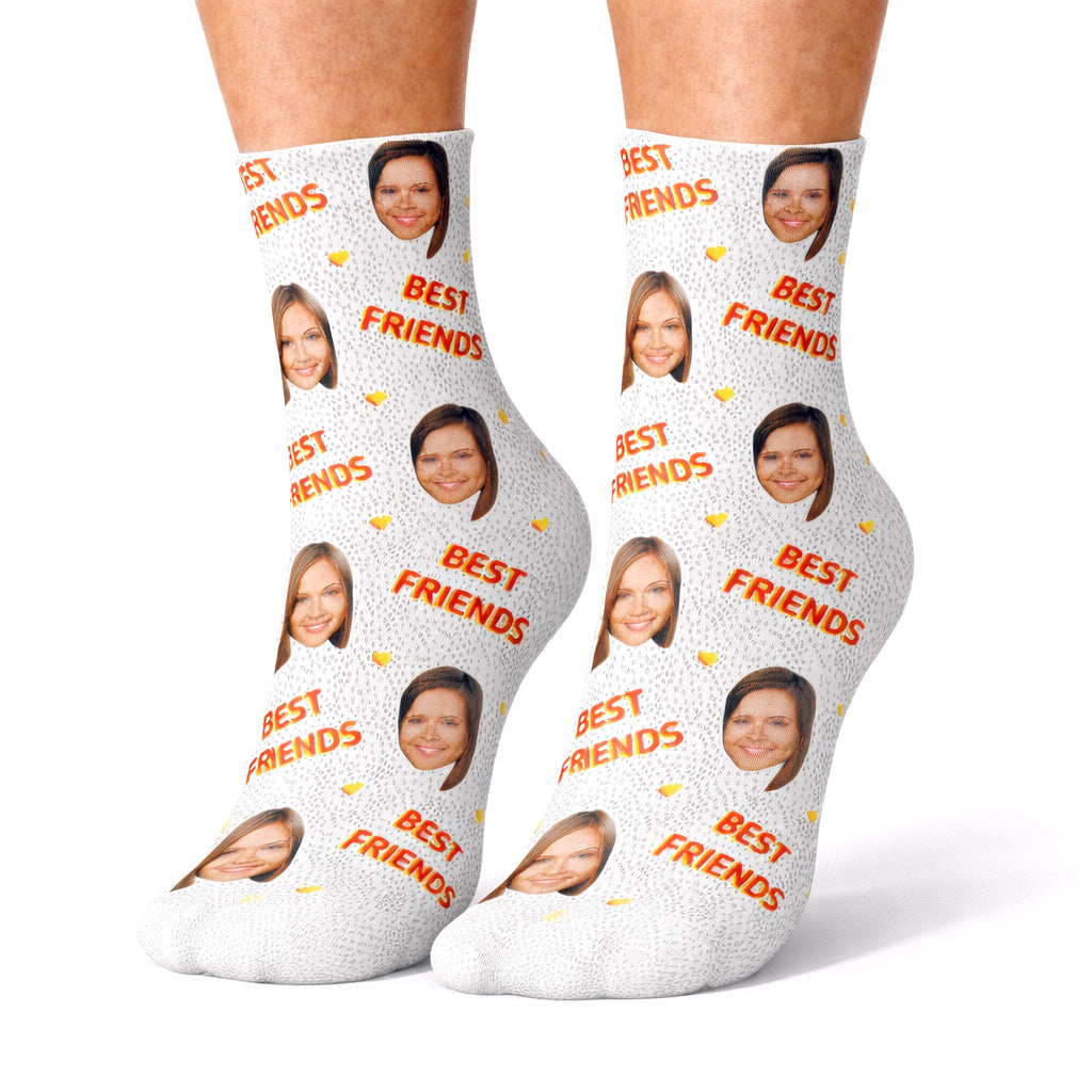 Best Friends Heart Sprinkle Socks