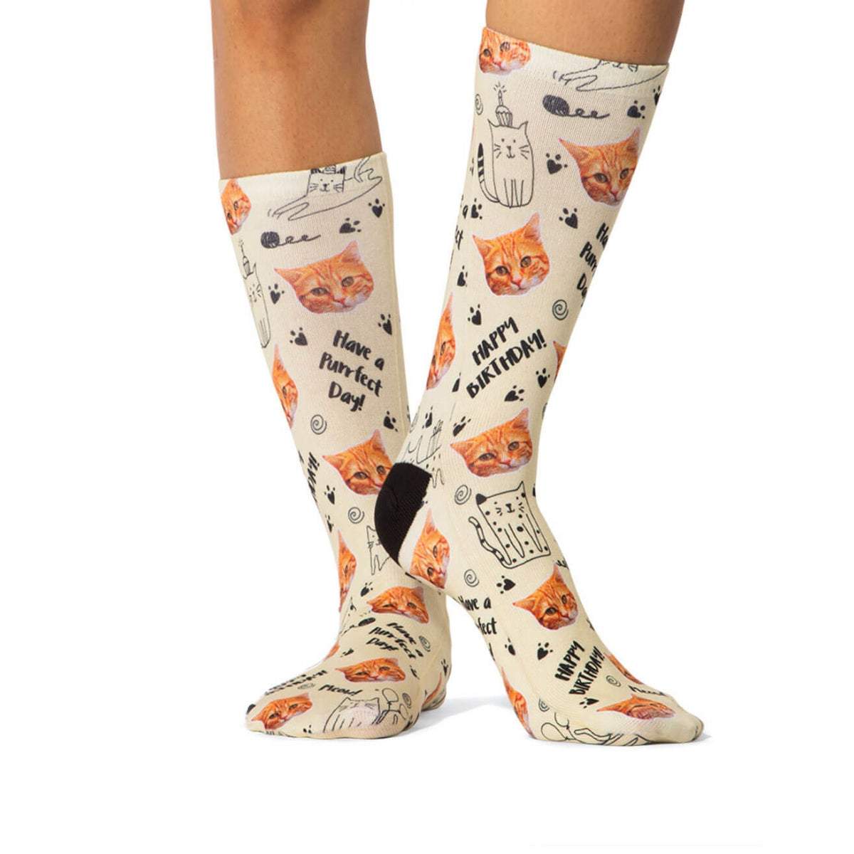 Birthday Cat Socks