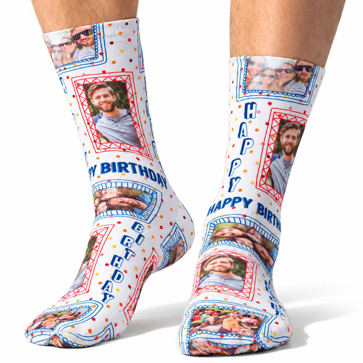 Birthday Photo Frame Socks