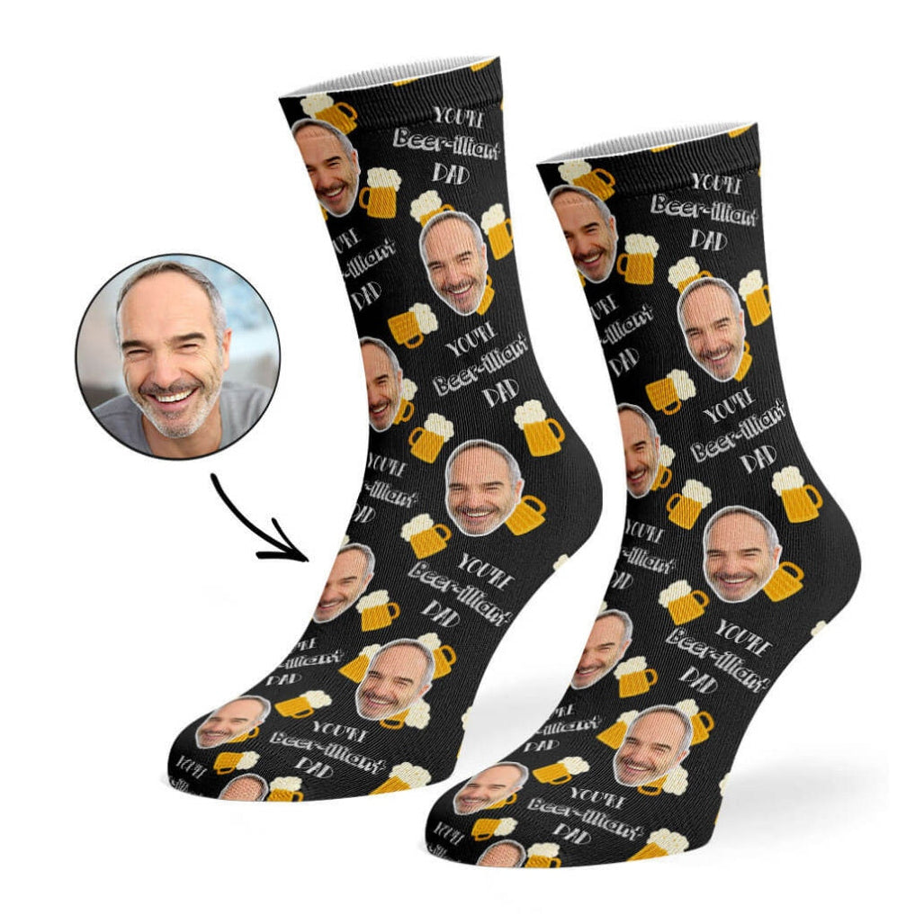 Beer-illiant Dad Socks