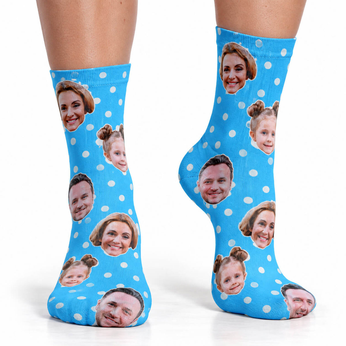 Family Dotty Face Socks