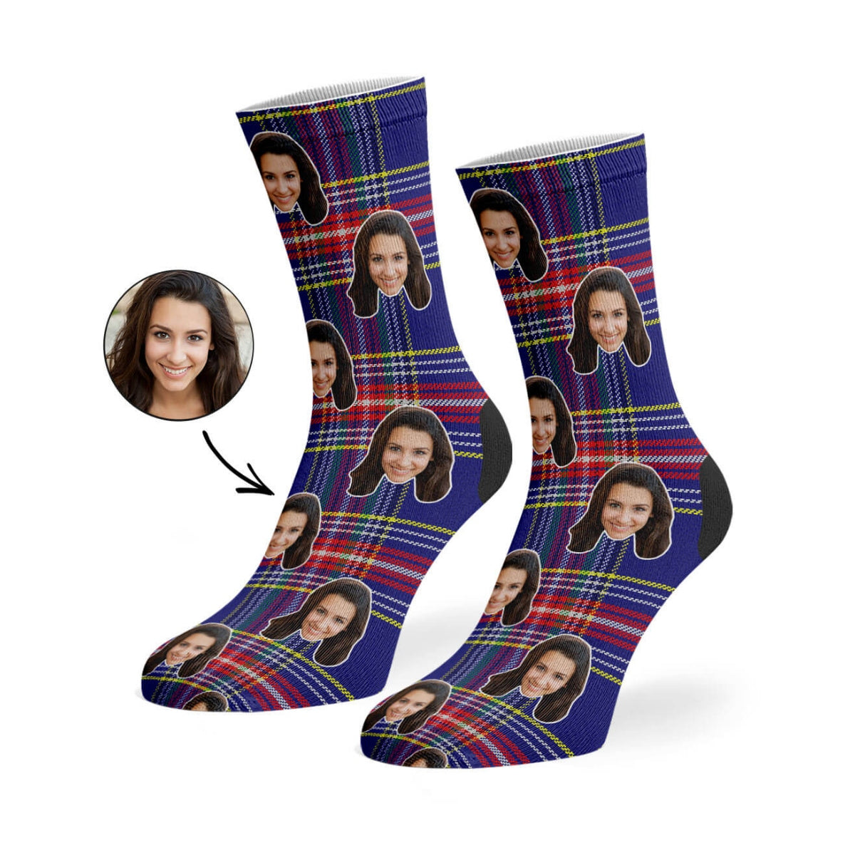 Scottish Tartan Navy Socks
