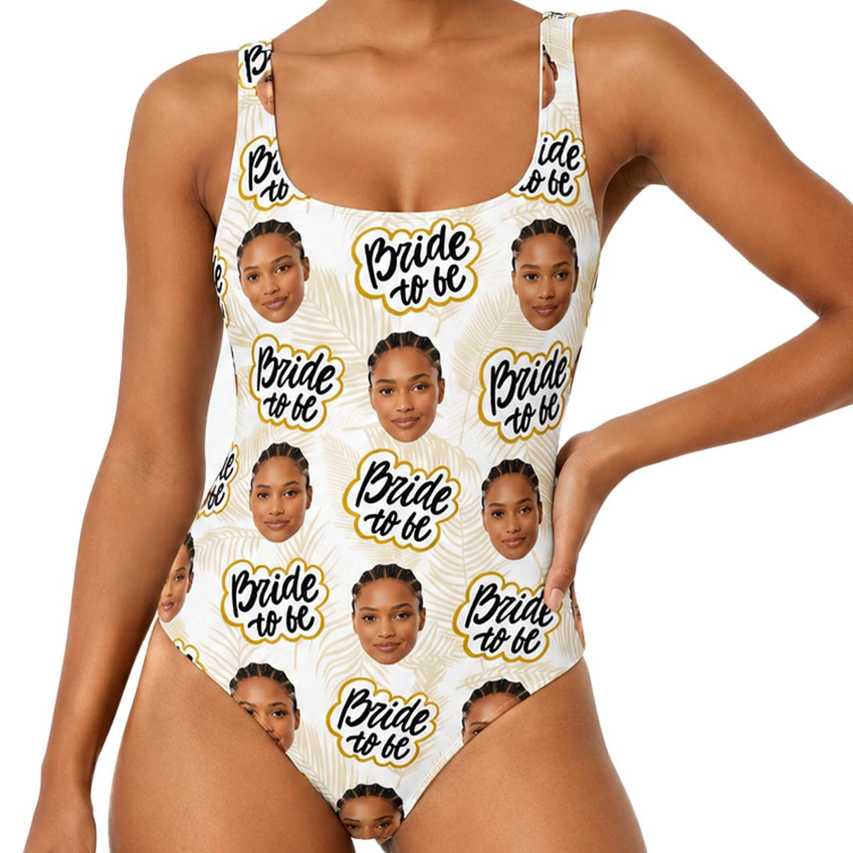 Bride To Be Swimsuit Personalised With Face