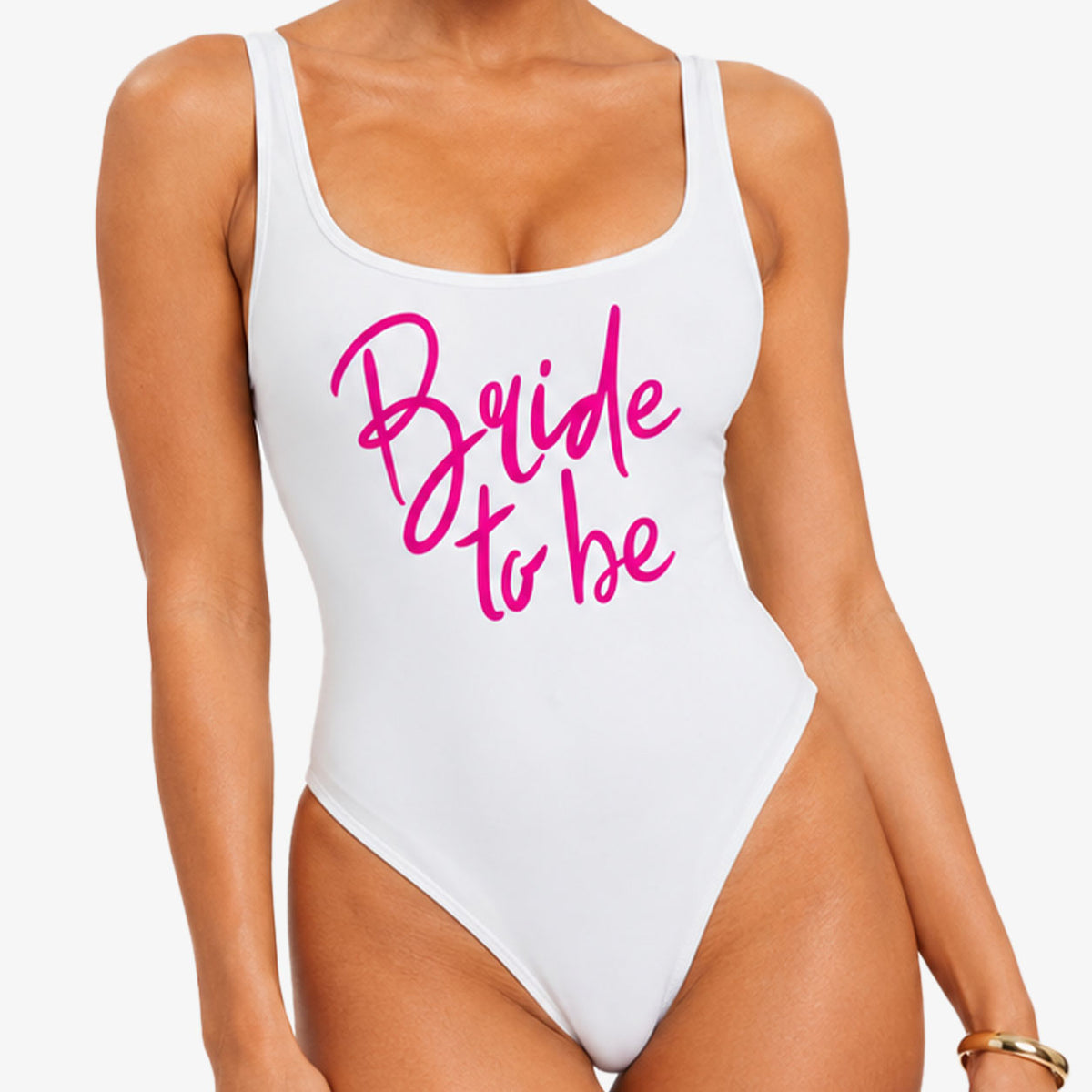 Bride To Be White Swimsuit