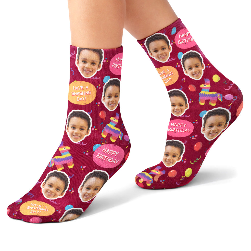 Pinata Birthday Kids Socks