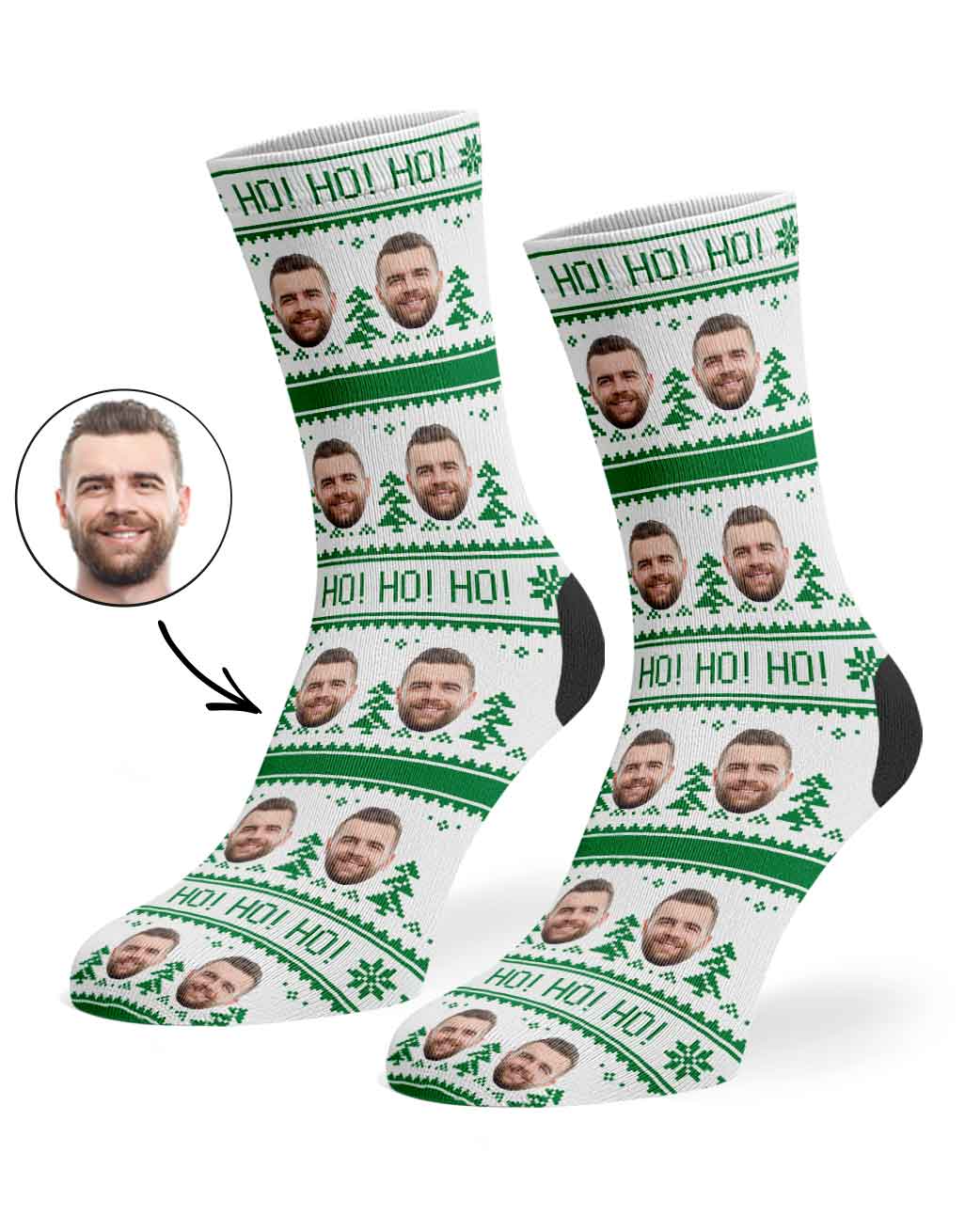 Ho Ho Ho Christmas Socks